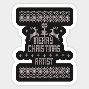 Merry Christmas ARTIST Sticker